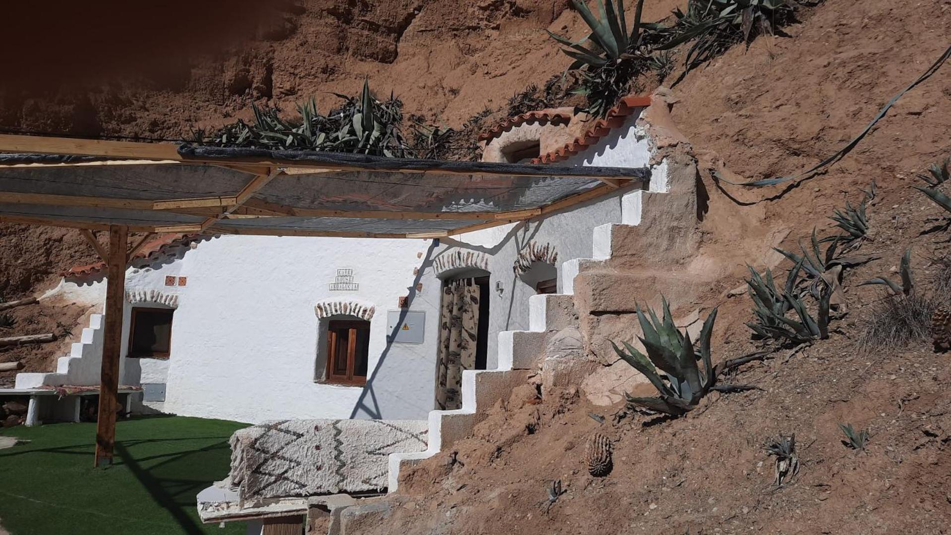 Creatively Designed Cavehouse With Jacuzzi Villa Gorafe Eksteriør bilde